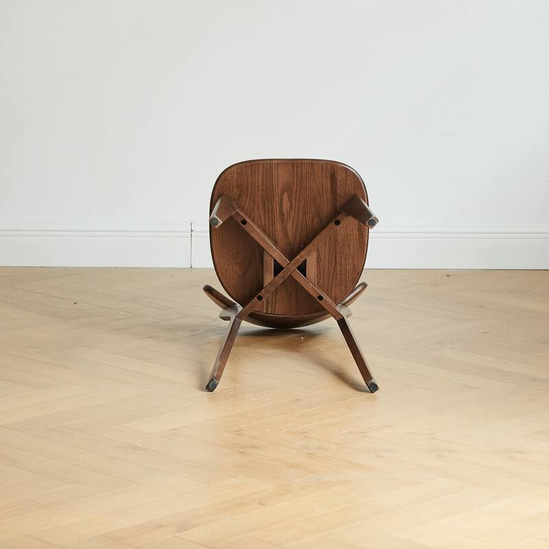 Modern Solid Wood Kitchen Dining Chair with Curved Backrest, Non Slip Feet for Dining Room Kitchen Living Room Bedroom