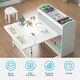 preview thumbnail 3 of 16, Kids Art Table and 2 Chairs,Kid Craft Table with Supplies Storage Shelves,Canvas Bins,Paper Roll for Preschool Toddler