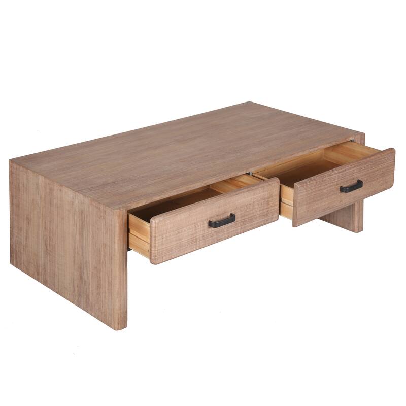 SAFAVIEH Couture Wynnrosa 2-Drawer Coffee Table - 47"W x 24"D x 16"H