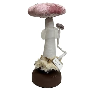 Pink Mushroom Sculpture- A