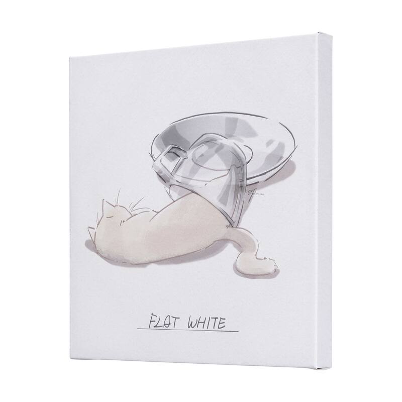 Coffee Cat III (20 x 20 ) Canvas Art Print