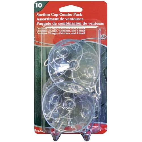 Adams 9761-99-1040 Suction Cup, Clear, Rubber, 10/Pack