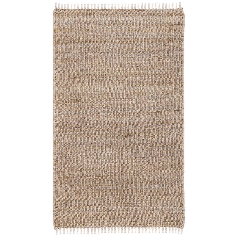 SAFAVIEH Handmade Natural Fiber Jute Fringe Rug On Sale Bed