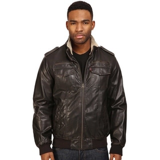 levi's faux leather sherpa jacket
