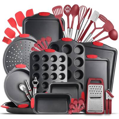 Bakeware Sets with Baking Pans Set, 39 Piece Baking Set with Muffin Pan, Cake Pan & Cookie Sheets for Baking Nonstick Set