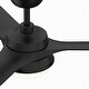preview thumbnail 3 of 13, Fanimation Barlow 52 inch Indoor/Outdoor Black Ceiling Fan with LED CCT Select Light Kit and Remote