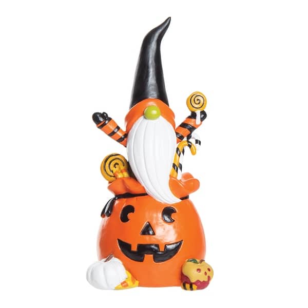 slide 2 of 3, Trick Or Treat Gnome Figurine