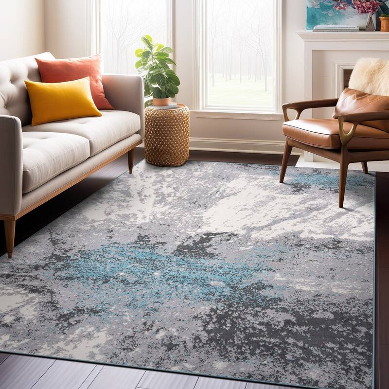 World Rug Gallery Modern Abstract Area Rug