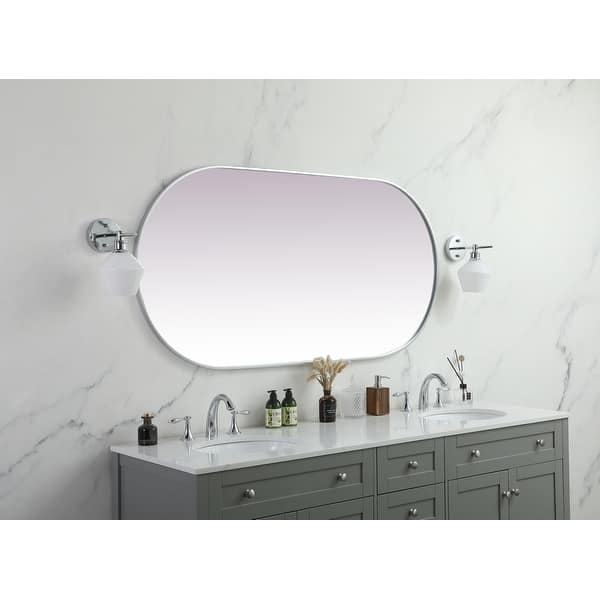 Elegant Lighting MR2A3060 Asha 30" W x 60" H Oval Framed Bathroom