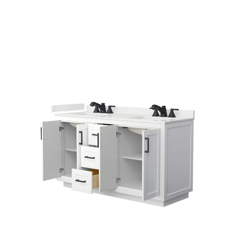 Miranda 60-inch Double Vanity, Quartz Top