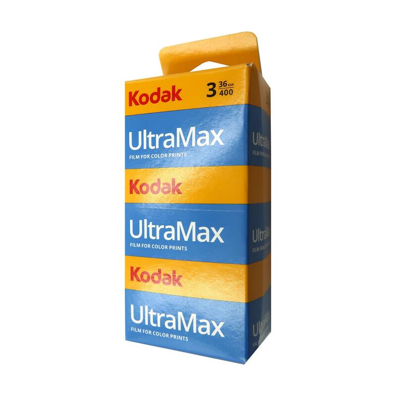 20x Kodak UltraMax 400 Color Negative Film (35mm, 36 Exposures) - 3 Pack