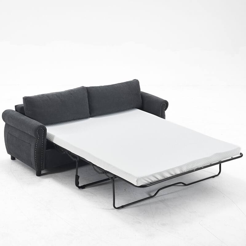 80.7 "2-in-1 sofa bed, living room sofa, with large mattress