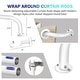 preview thumbnail 41 of 98, Energy-saving Wraparound Adjustable French Blackout Curtain Rod Set
