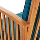 preview thumbnail 31 of 46, Carolina 4-piece Outdoor Acacia Sofa Set by Christopher Knight Home