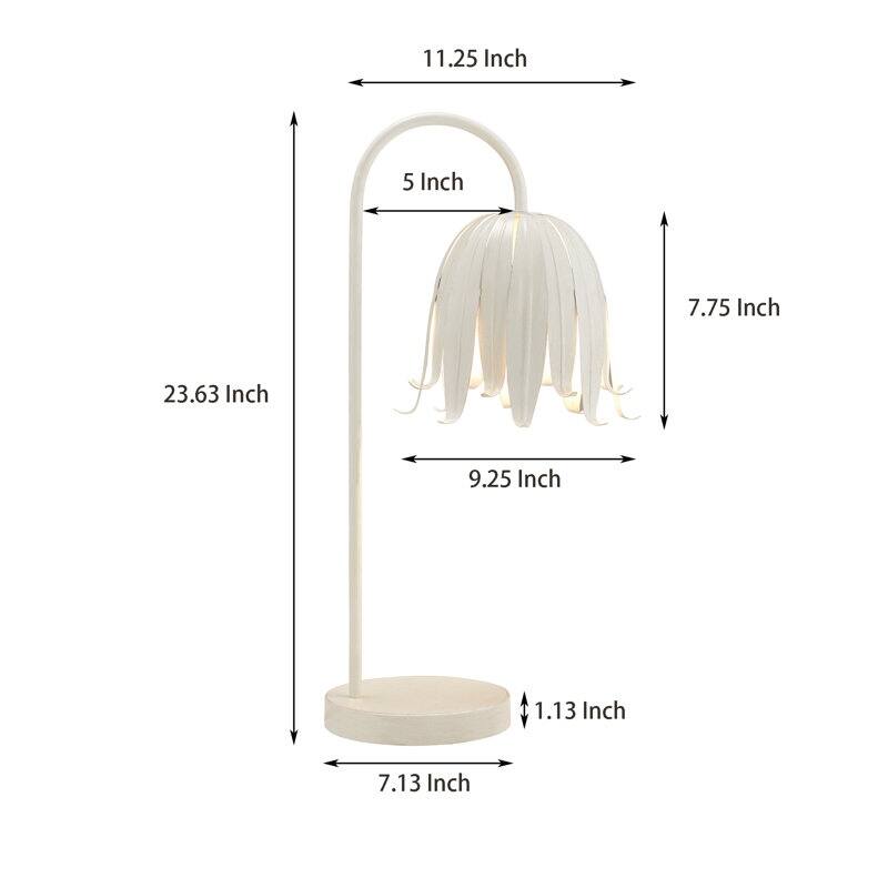 Acroma 23.63" Arched Steel Dimmable Table Lamp - N/A