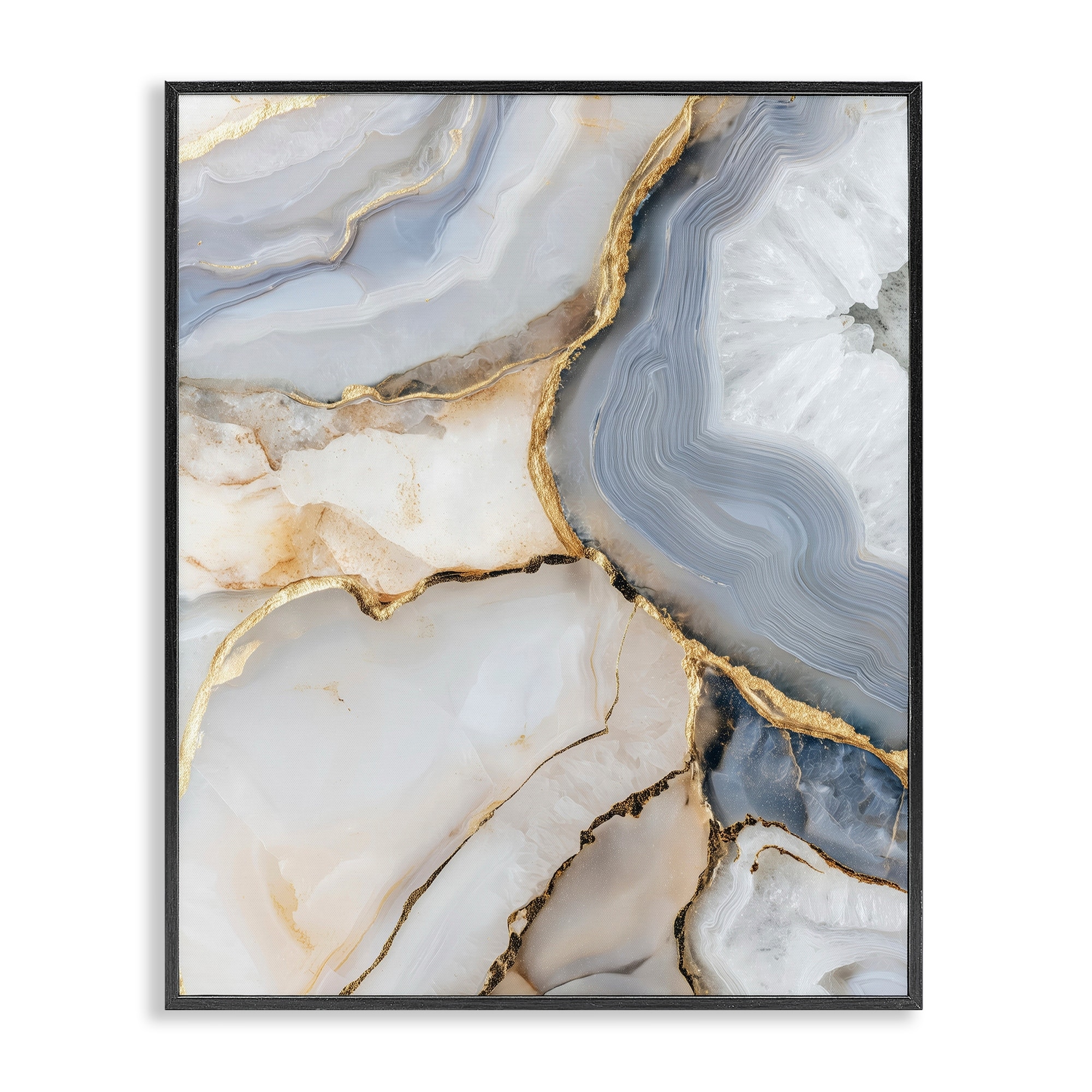Stupell White And Gray Geode Framed Giclee Art Design By Svetlana Aleynikova