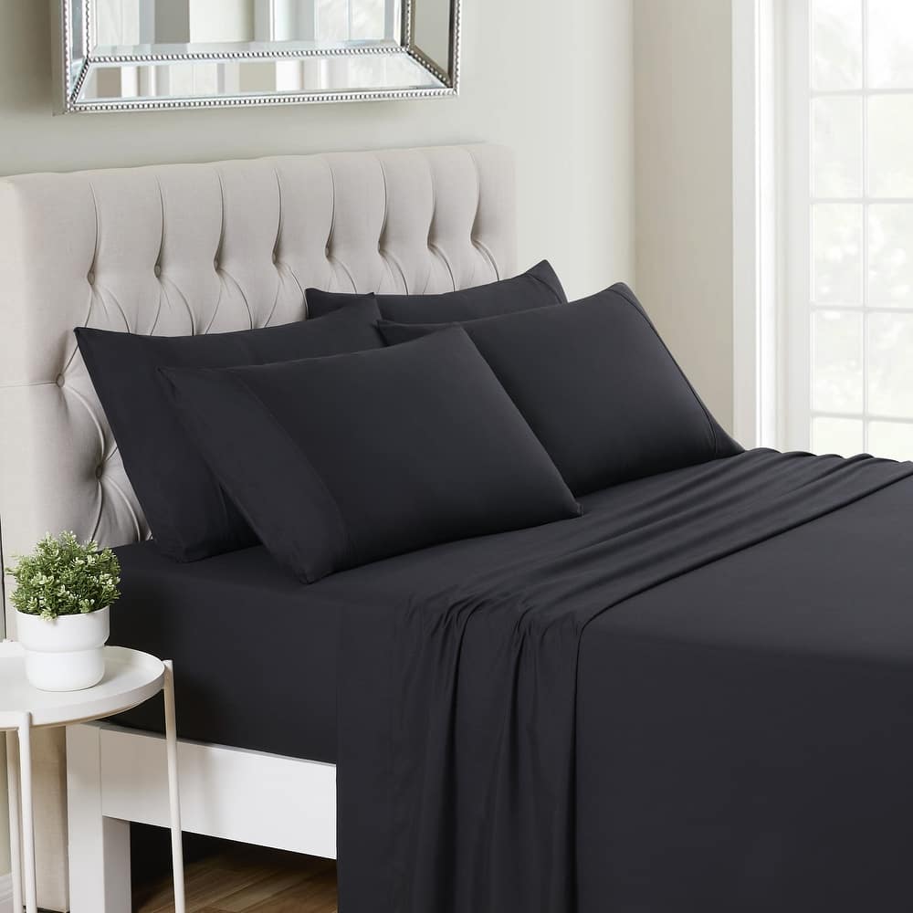 Sweet Home Collection 6 Piece Sheet Set, Deluxe Ultra Soft 1500 Series, Double Brushed Microfiber