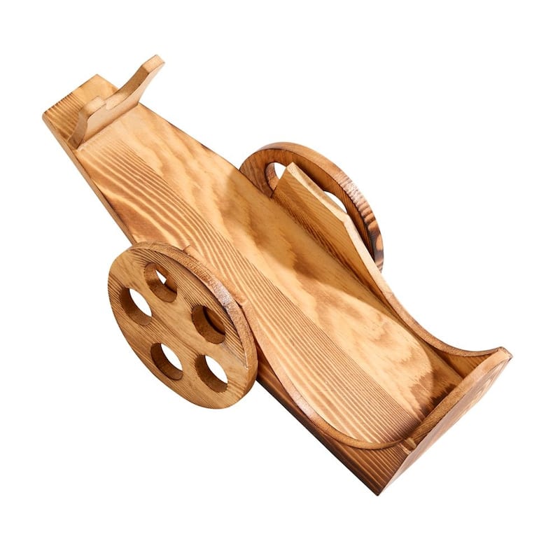 Wine Bottle Cart, 6" X 12" - 12" x 5" x 6"