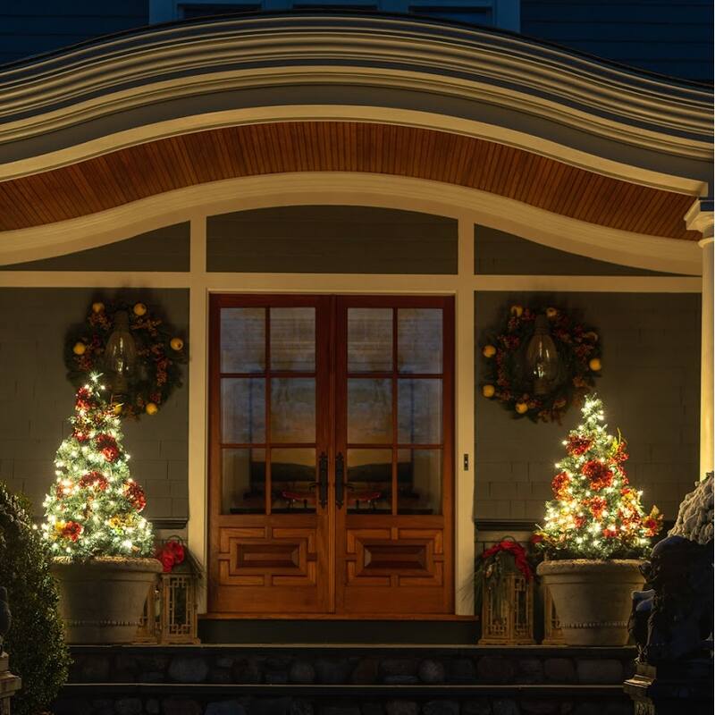 Holiday LITEUP 125 Solar Powered LED Christmas String Light - Warm White (1,2 or 4 Pack)