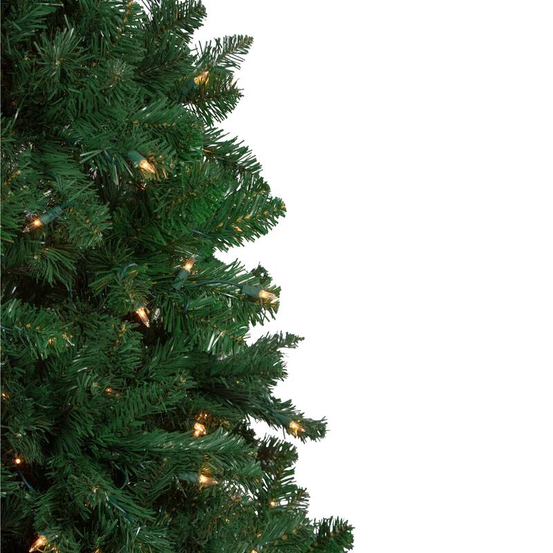 6.5 Ft Ravenna Pine Artificial Christmas Tree - Warm White LED Lights - 6.5 Foot