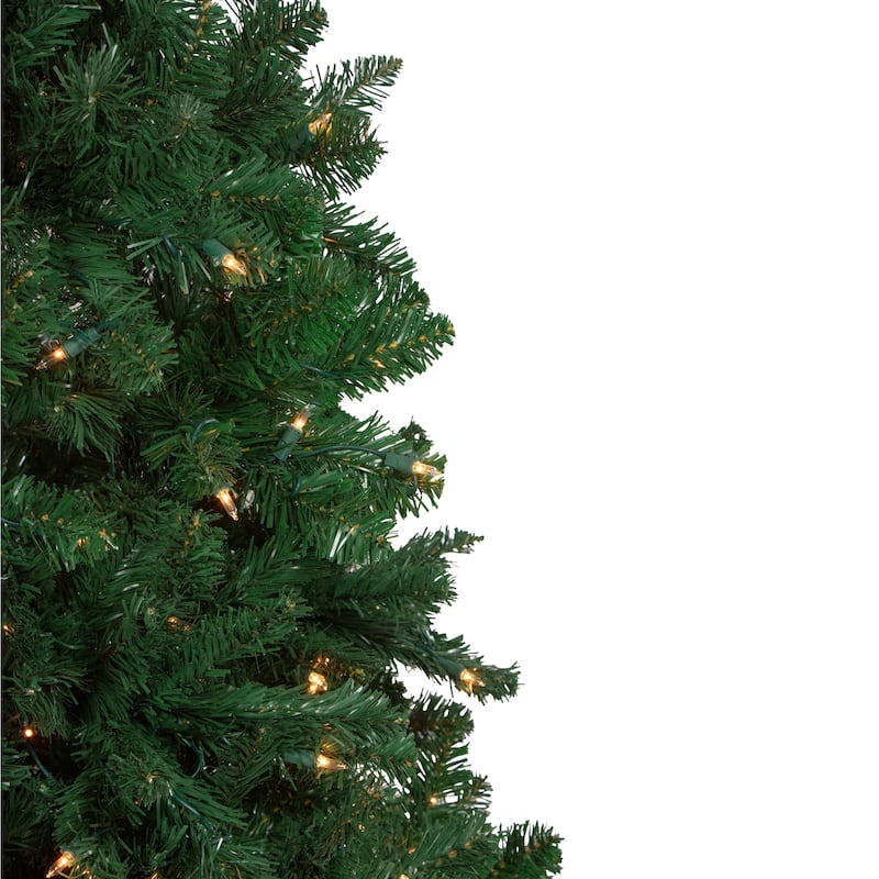 6.5 Ft Pre-Lit Ravenna Pine Artificial Christmas Tree - Warm White LED Lights - 6.5 '