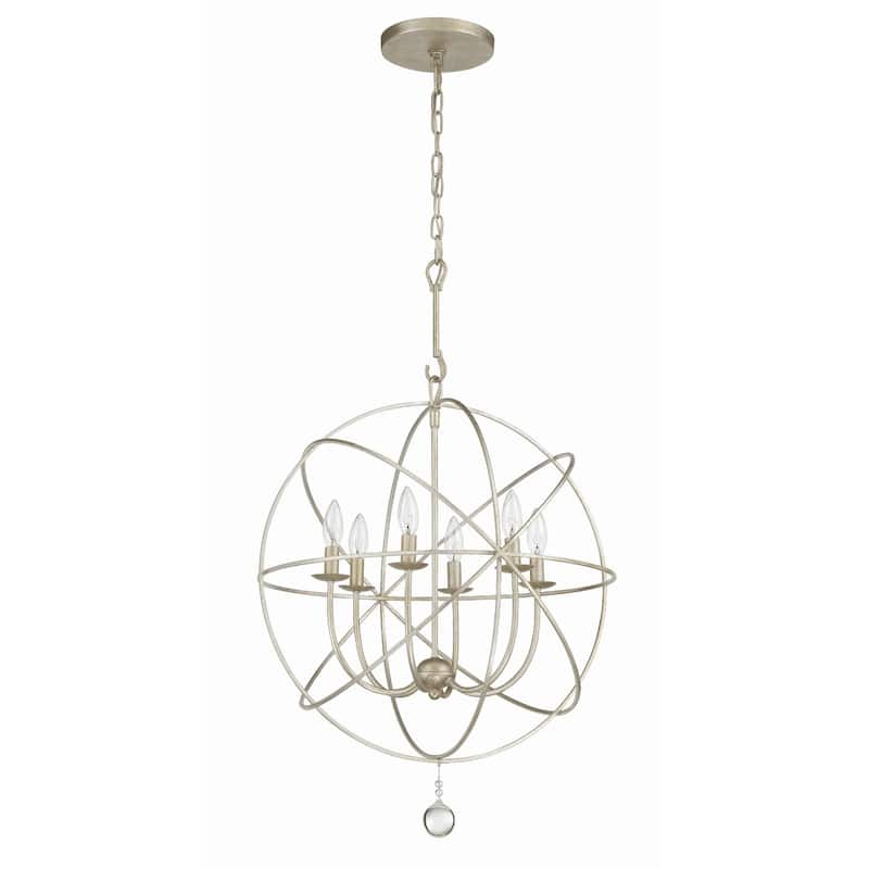 Crystorama Lighting Group Solaris 6 Light 22-1/2" Wide Cage Chandelier