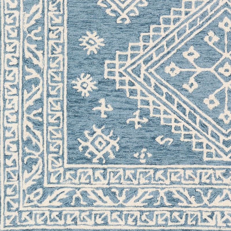 Livabliss Lorna Handmade Triple Medallion Wool Area Rug