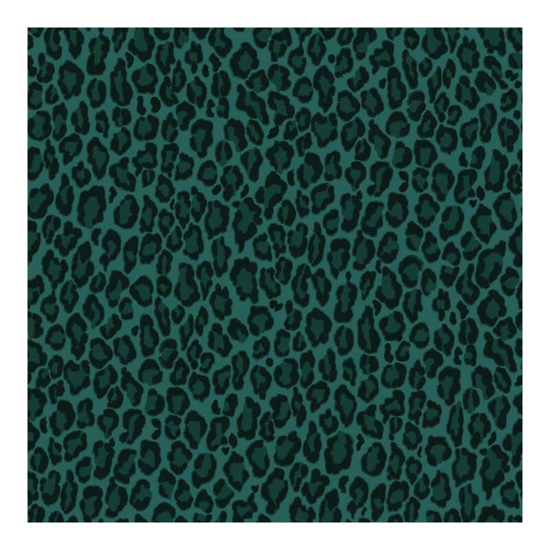 ESTA Home Cicely Green Leopard Skin Wallpaper - 20.9 x 396 x 0.025