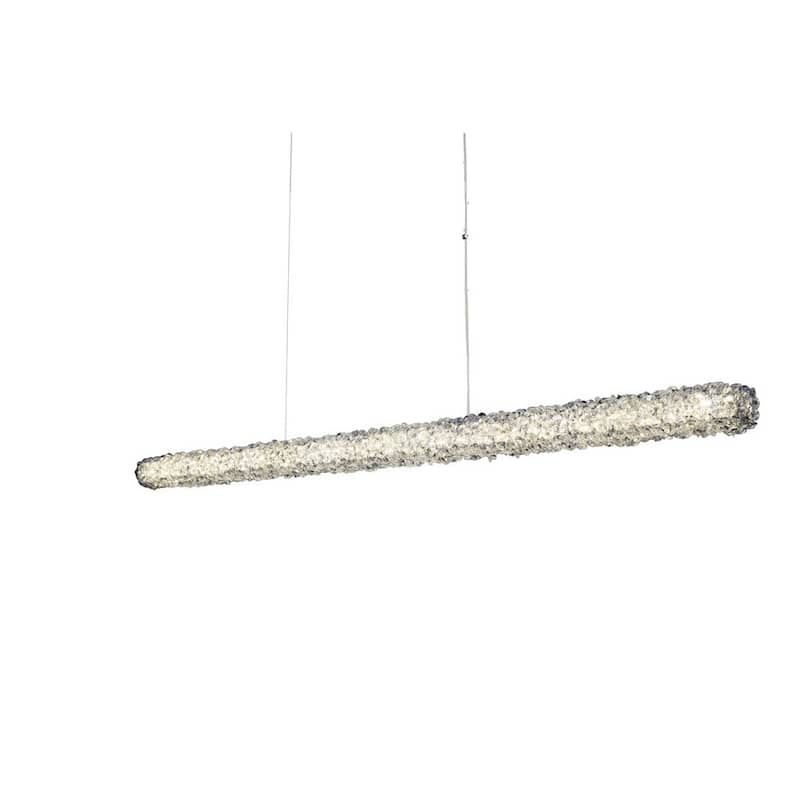 Allegri 035562-FR001 Lina 62" Wide LED Linear Chandelier with Firenze - Chrome