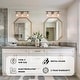 preview thumbnail 3 of 36, Modern Black Gold Bathroom Vanity Light Hammered Glass Wall Sconces Lamps with 1/2/3/4 Lights
