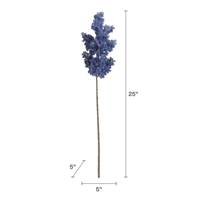 Elements Set of 6 Artificial Lilac Blossom, 25 Inch - N/A