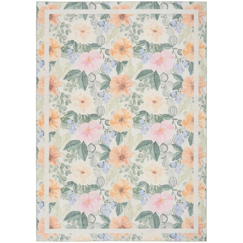 Nourison Botanical Washables Indoor only Floral Area Rug