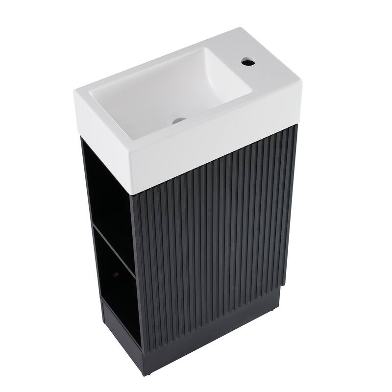 GDFStudio - Amelia Compact Space-Saving Bathroom Vanity