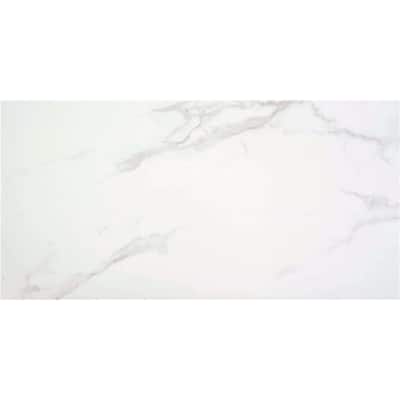 Adonis Pure 24x48 White Satin Porcelain Tile - Floor, Wall - Large Format