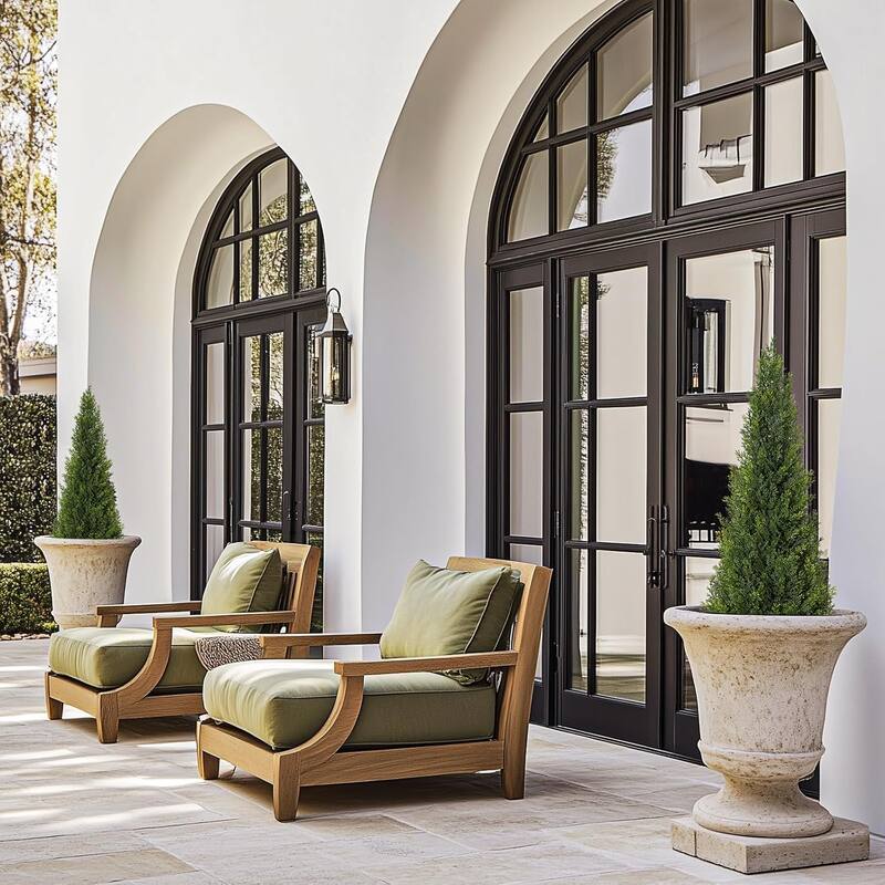 Artificial Cedar Topiary Trees for Home Decor