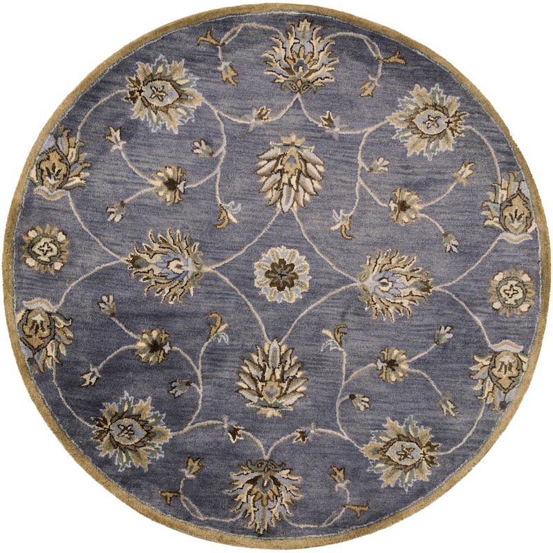 Domani Alexandria Classic Midnight Area Rug - 5'6" Round - Midnight
