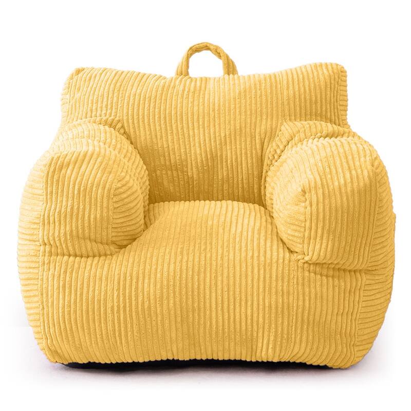 Kids Bean Bag Chair,Sherpa Bean Bag Sofa Couch with Decorative Edges