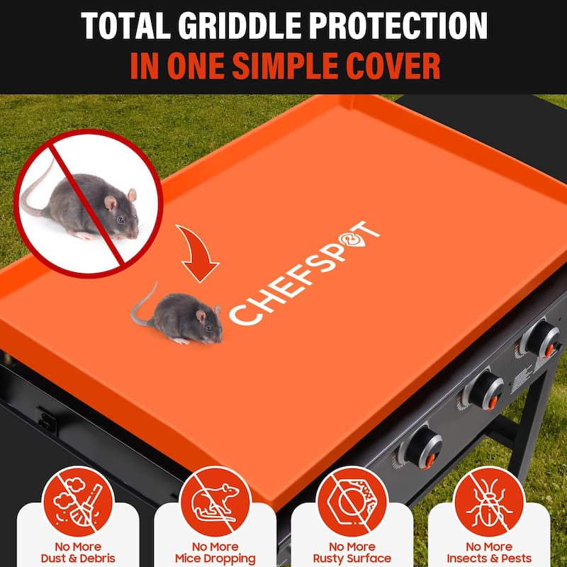 Griddle Mat Cover for 28 in. Blackstone and other Griddles (Orange) - 28 Inch