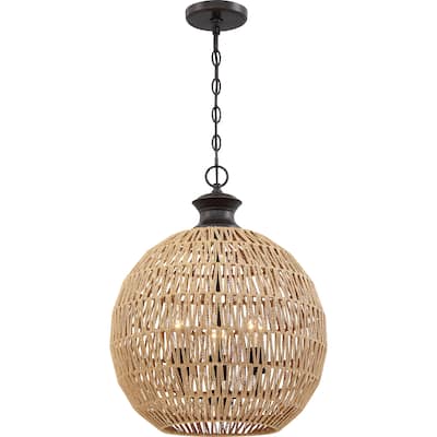 Casablanca 3-Light Pendant in Palladian Bronze