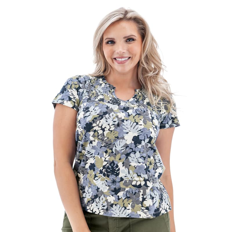 Aventura Women's Essex Short Sleeve Top - Blue Skies - XS