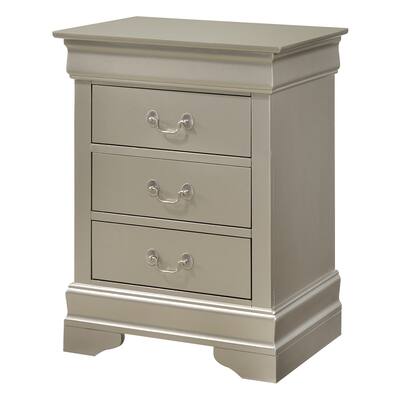 LYKE Home Anabelle 3 Drawer Nightstand