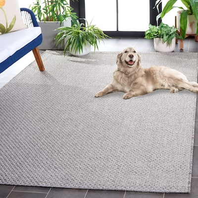 SAFAVIEH Sisal All Weather Hammie Indoor/Outdoor Waterproof Patio Backyard Rug