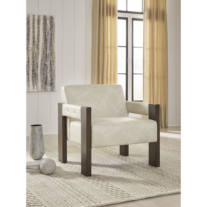 Signature Design by Ashley Adlanlock Accent Chair - 33"W x 33"D x 33"H - Beige