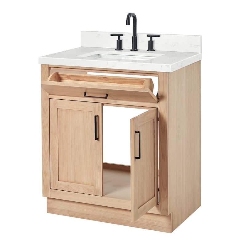 Ariel T030SCQRVO Hepburn 30" Free Standing Single Basin Vanity Set