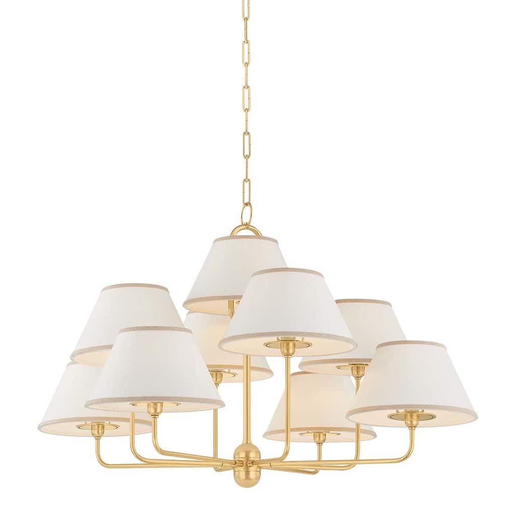 Hudson Valley Lighting 7409 Durland 9 Light 41" Wide Chandelier with