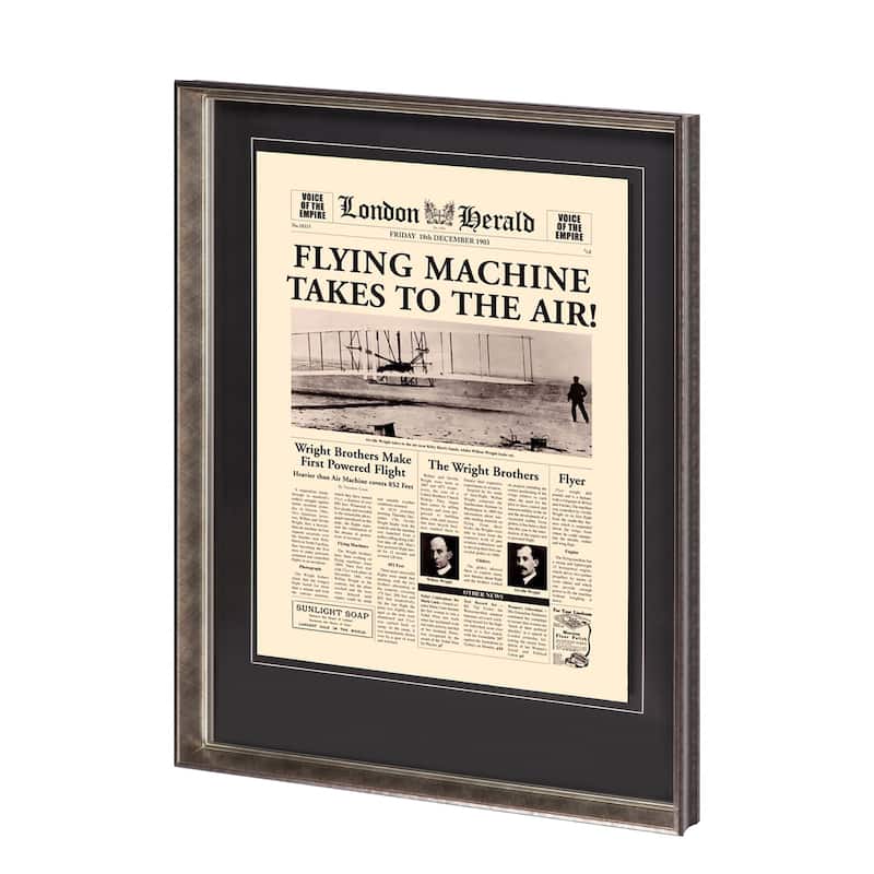 Flying Machine Takes to the Air! Framed Art Print