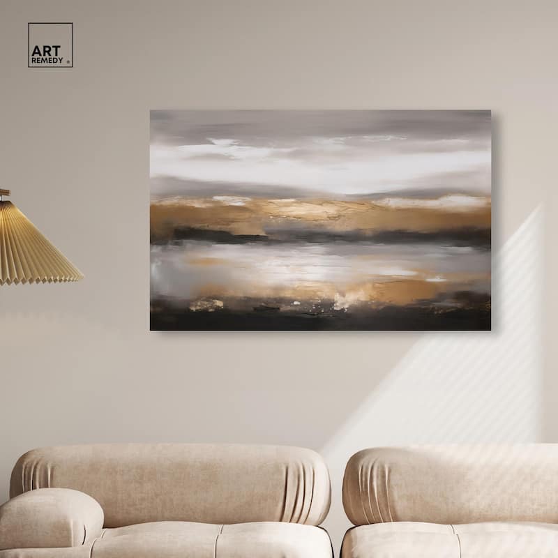 Dust and Gold Canvas by Art Remedy, Gallery Wrapped