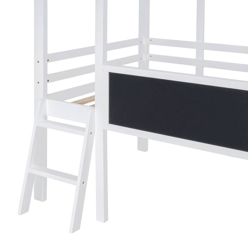 Loft Bed with Ladder and Slide