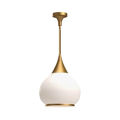Alora Lighting PD524214OP Hazel 14" Wide Pendant with Opal Glass Shade