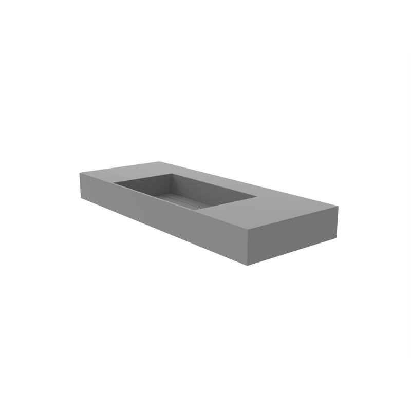 Juniper Stone Solid Surface Wall-mounted Vessel Sink